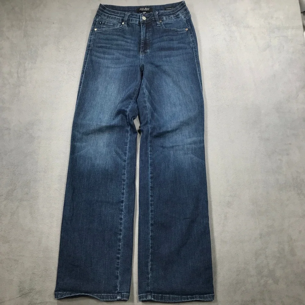 Judy Blue High Rise Straight Fit Dark Wash Jeans Size 7/28 Blue Denim